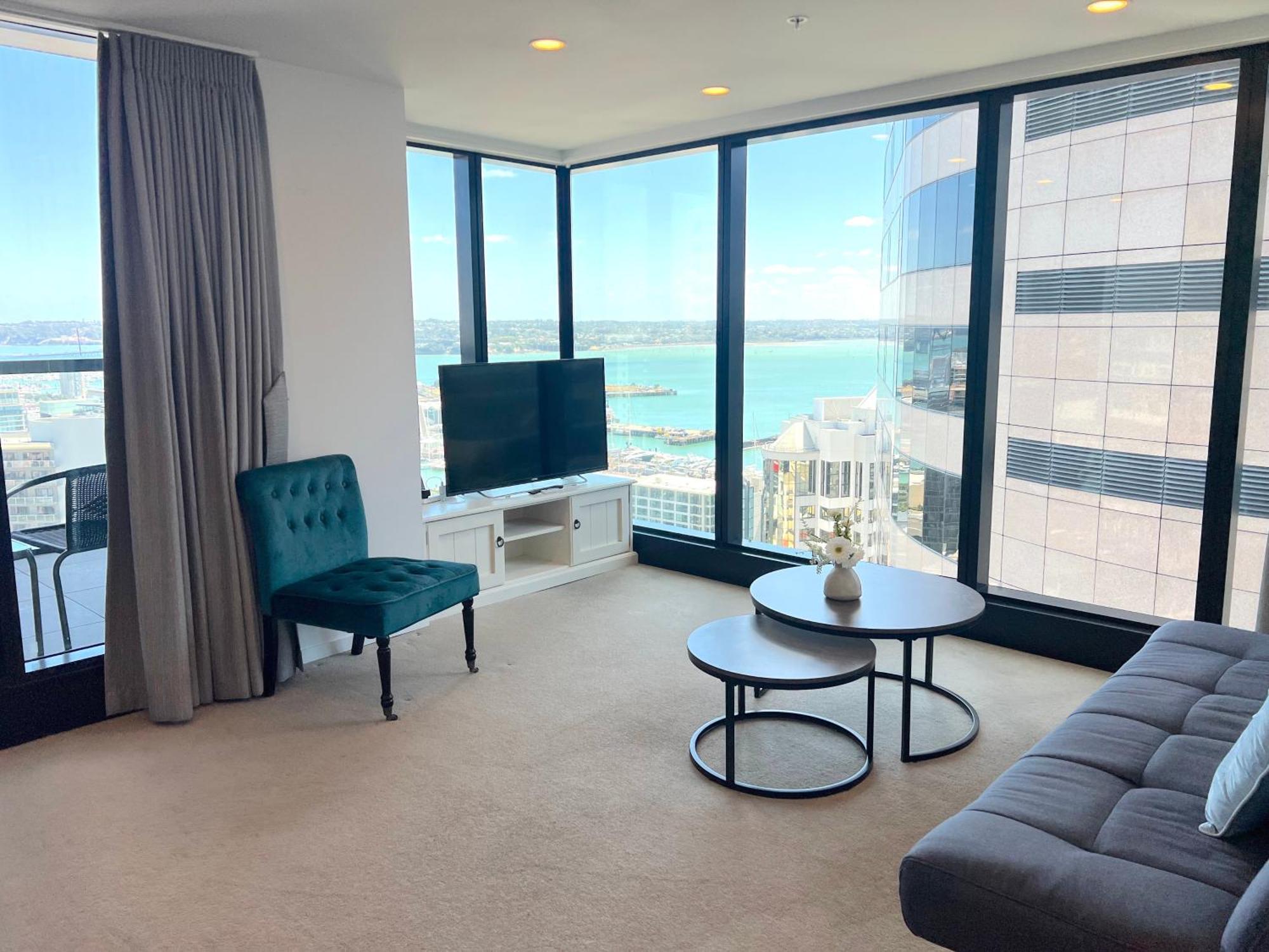 Magnificent Harbour View Skytower View Apartment In Cbd Auckland Exterior foto